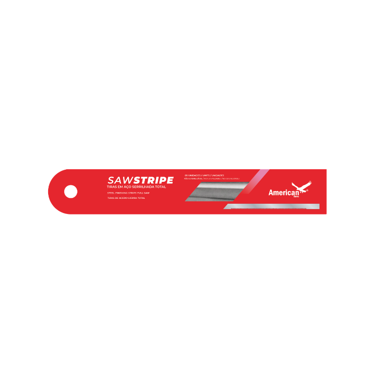 Produto TIRAS SERRILHADAS DE AÇO INOXIDÁVEL SAWSTRIPE